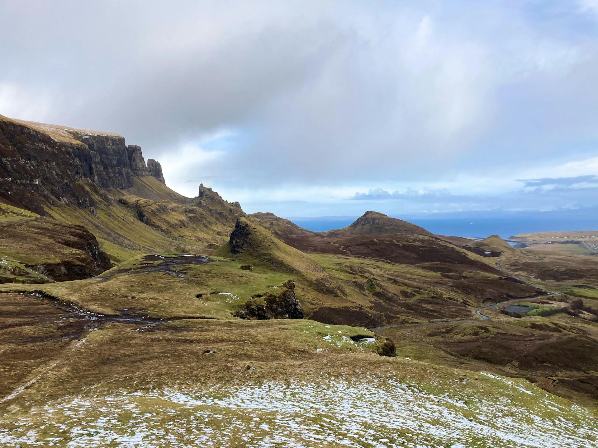 Dramatic landscape of the Old Man of Storr on the Isle of Skye