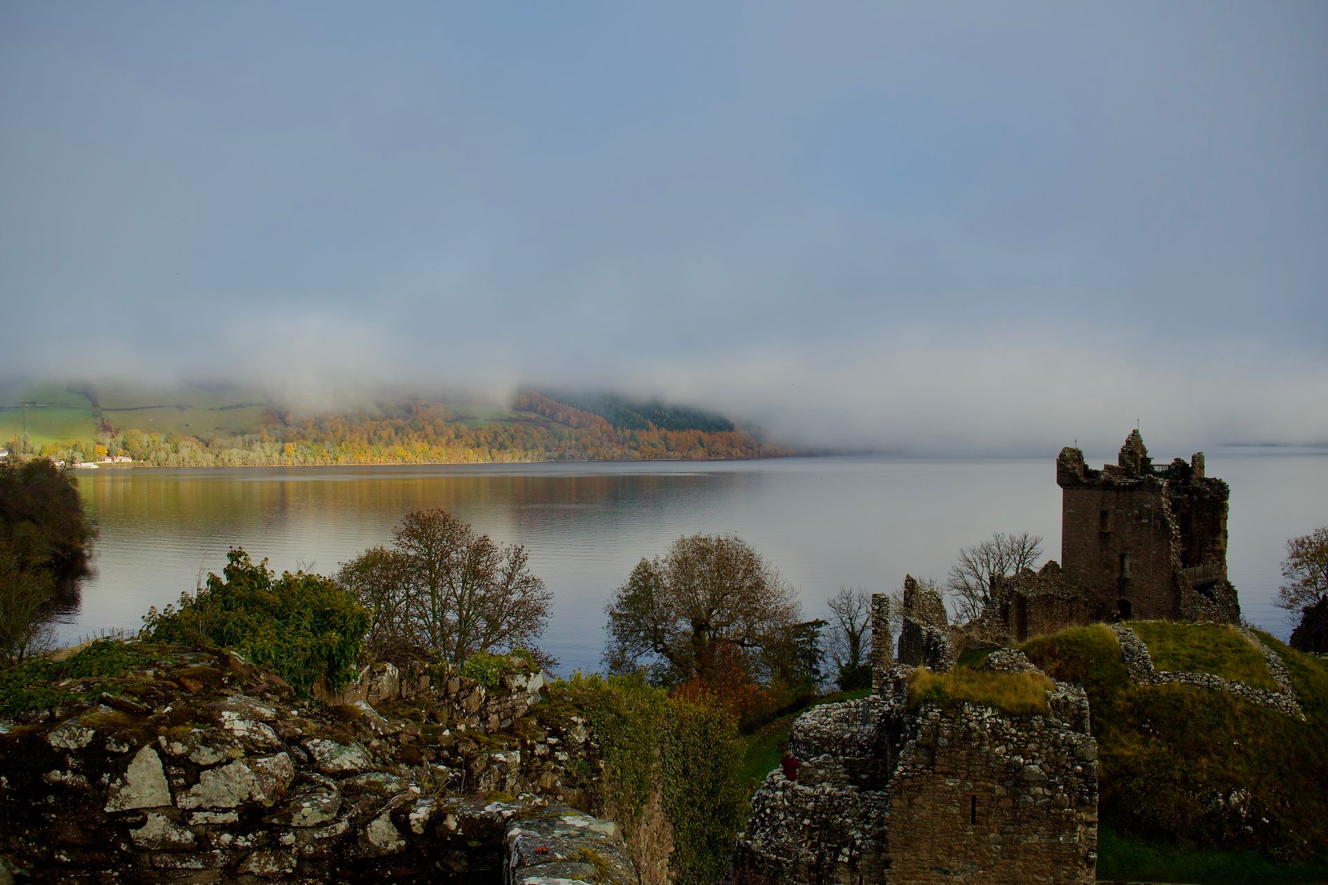Urquhart Castle ruins overlooking Loch Ness